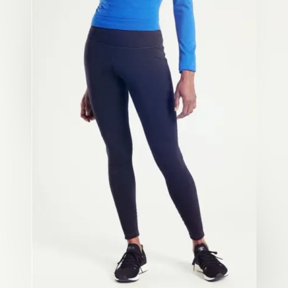 NWT Athleta Altitude Stash Tight in Polartec Powerstretch. Blue 3X